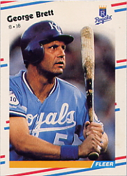 1988 Fleer Baseball Cards      254     George Brett